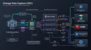 Change Data Capture (CDC) Architecture Guide: Debezium, Postgres Logical Replication, and Transactional Outbox
