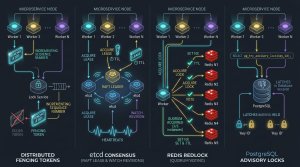 Distributed Locking in Practice: Redlock, etcd Leases, and PostgreSQL Advisory Locks