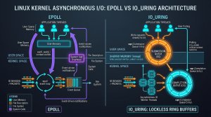 Linux Asynchronous I/O Internals: io_uring vs. epoll in High-Throughput Network Engines