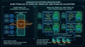Memory Allocator Internals: jemalloc, mimalloc, and TCMalloc in High-Concurrency Backends