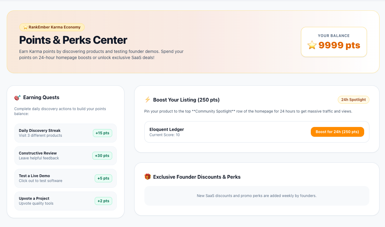 RankEmber - Discover & Rank Top SaaS, AI Tools & Micro-Startups
