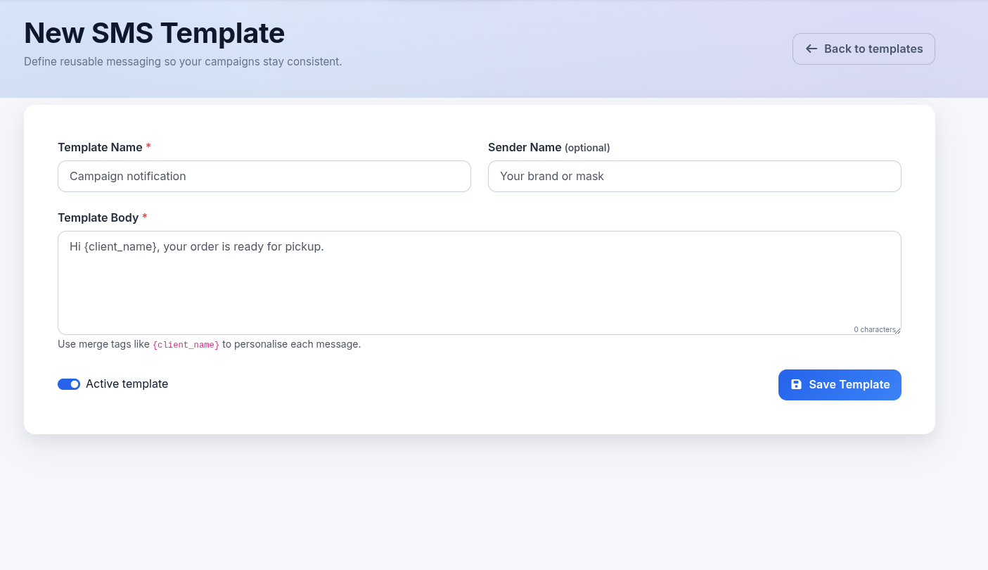 Bulk SMS sender